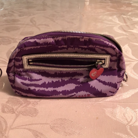 🆕🆕COACH POPPY MAKEUP BAGS TWO TONES OF PURPLE - Picture 4 of 9